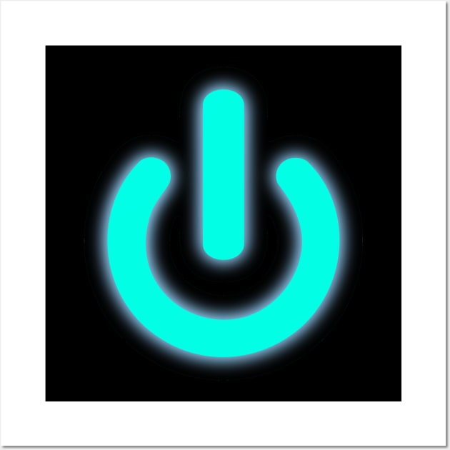 On Symbol Are You Turned on in turquoise For Your IT Specialist or Gamer in your life? Wall Art by This is ECP